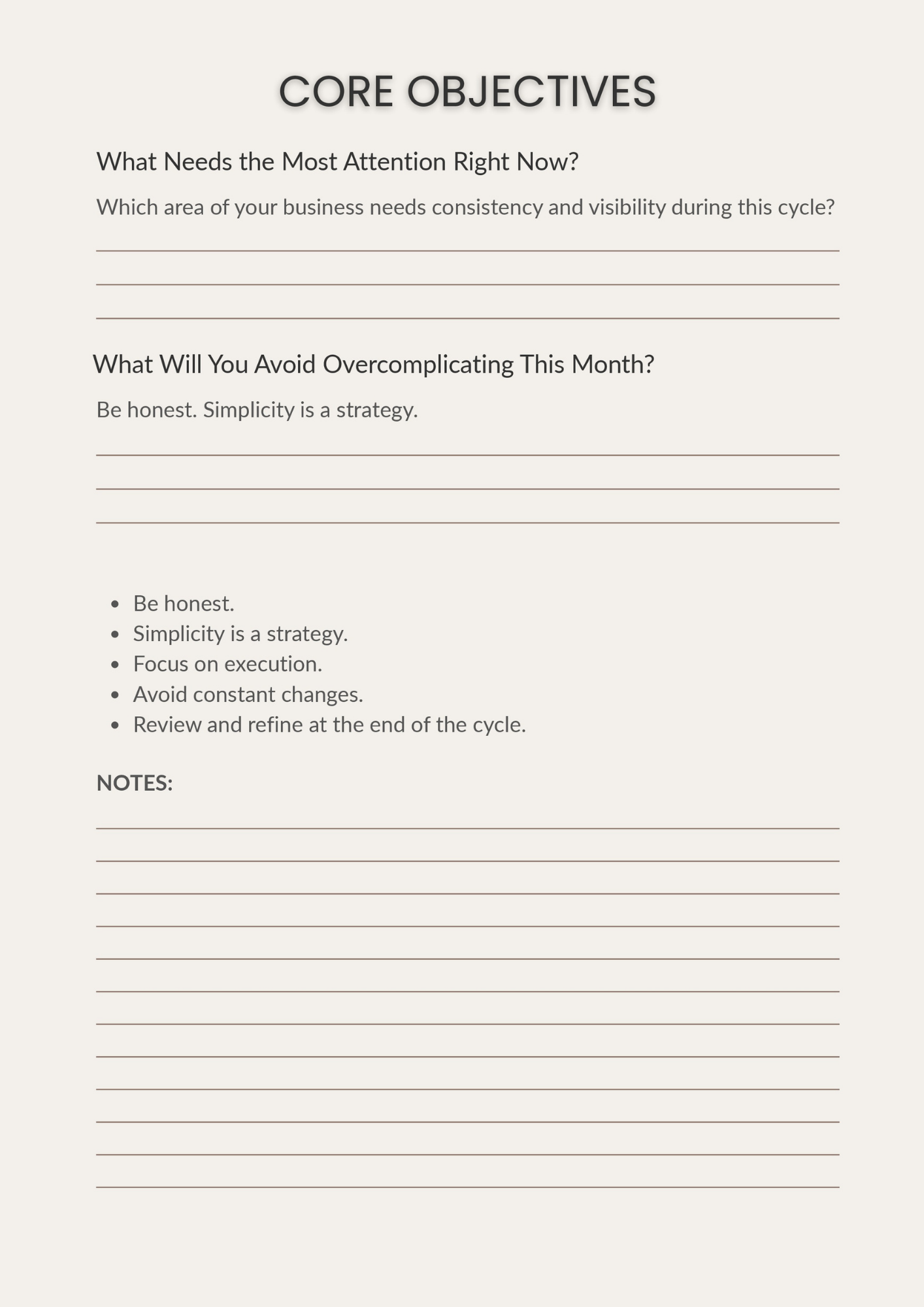 Small Business Marketing Planner - 4 Week System - Image 3