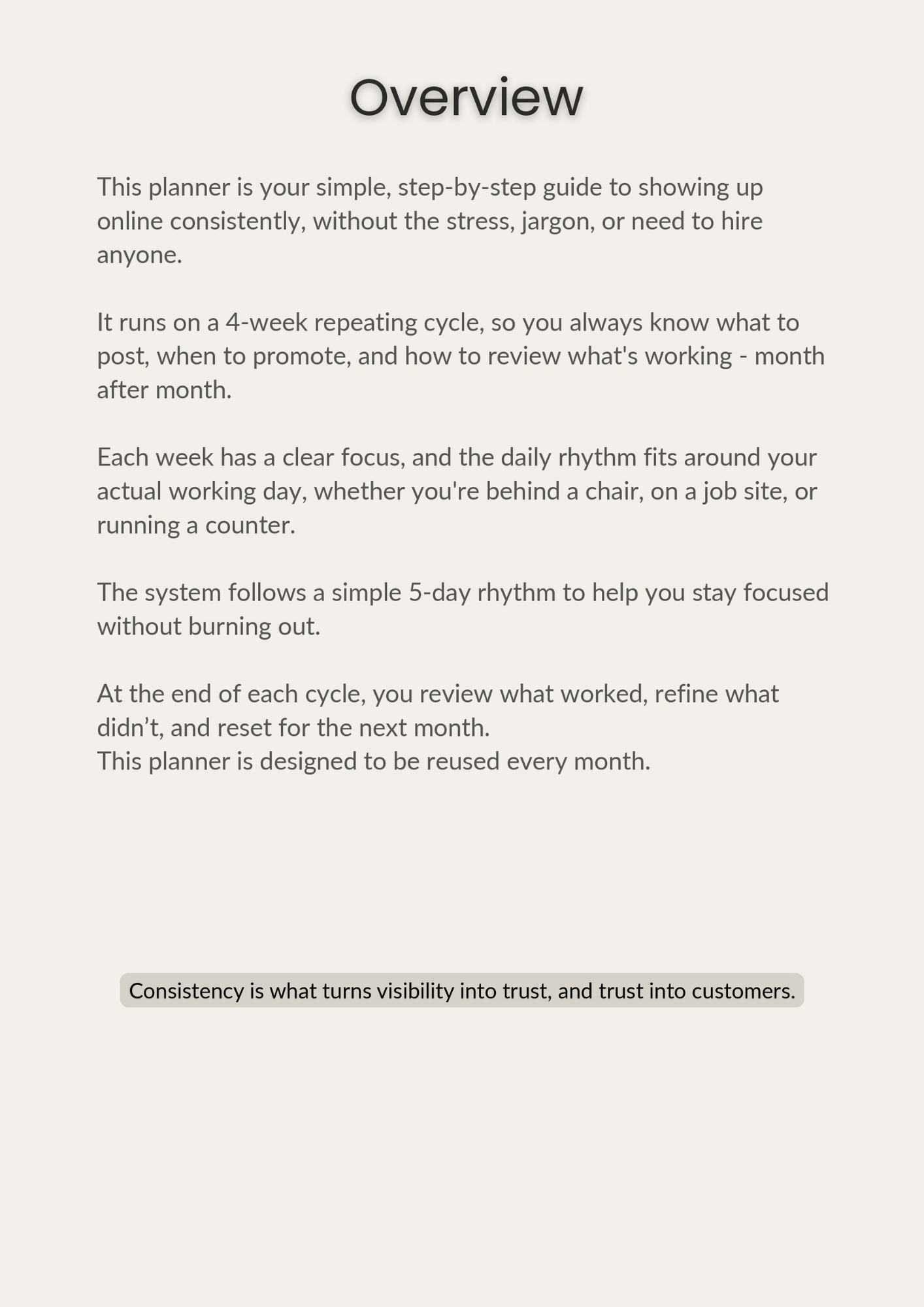 Small Business Marketing Planner - 4 Week System - Image 4